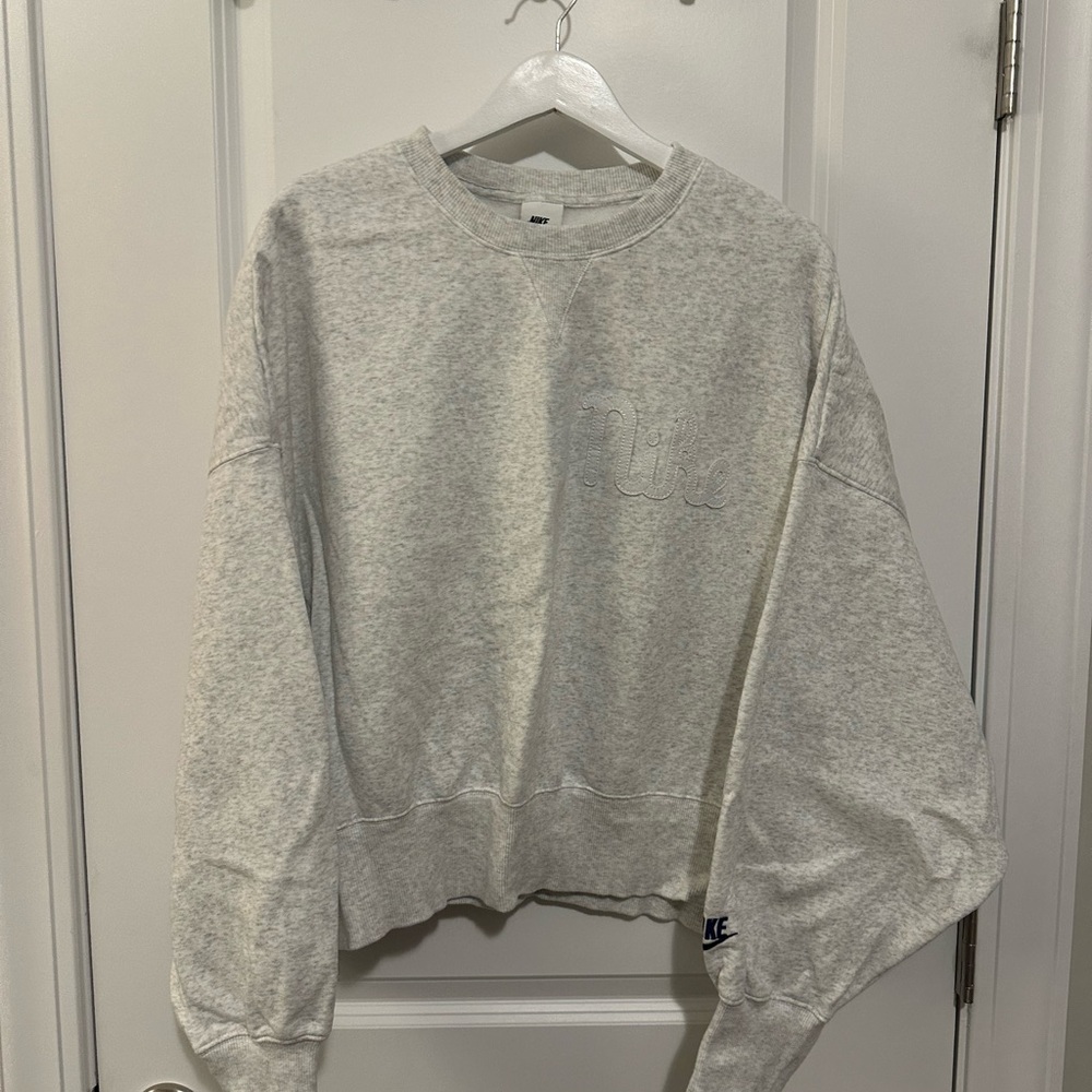 Nike Grey Phoenix Sweatshirt Blue Lettering XL